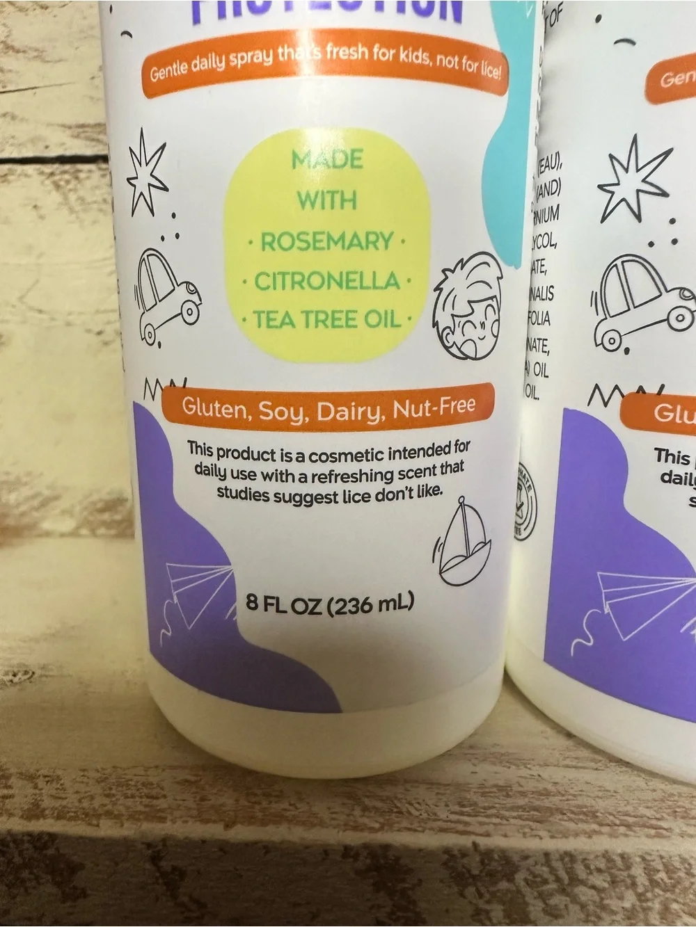 Lot of 2 Natural Sense Kids Rosemary Hair Protection Spray 8 oz